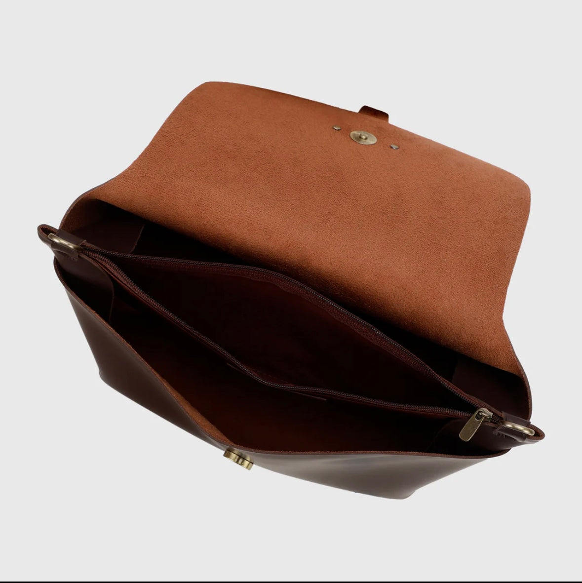 Multistrap sling bag (without strap)- brown