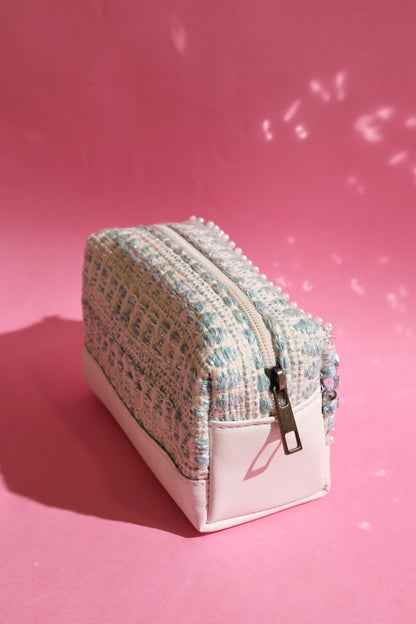 Blue pearl pouch