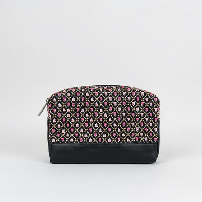 Black and pink pouch