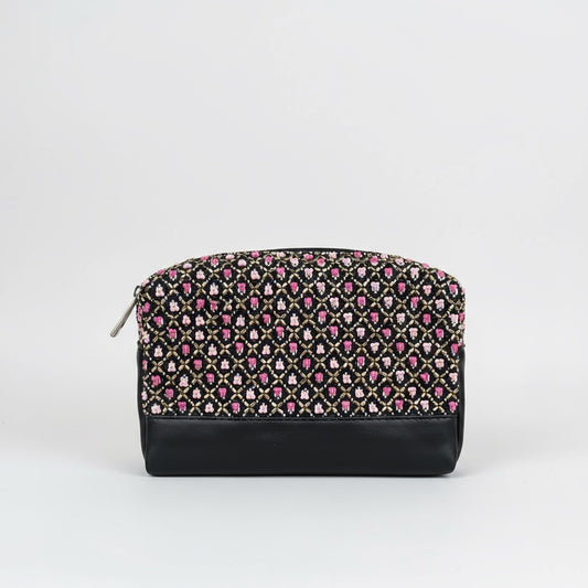Black and pink pouch